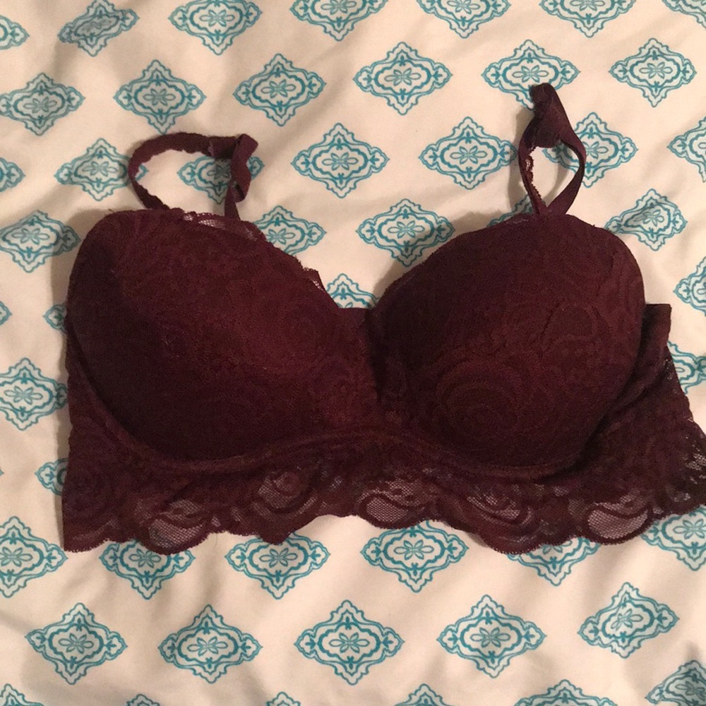 PINK maroon bralette